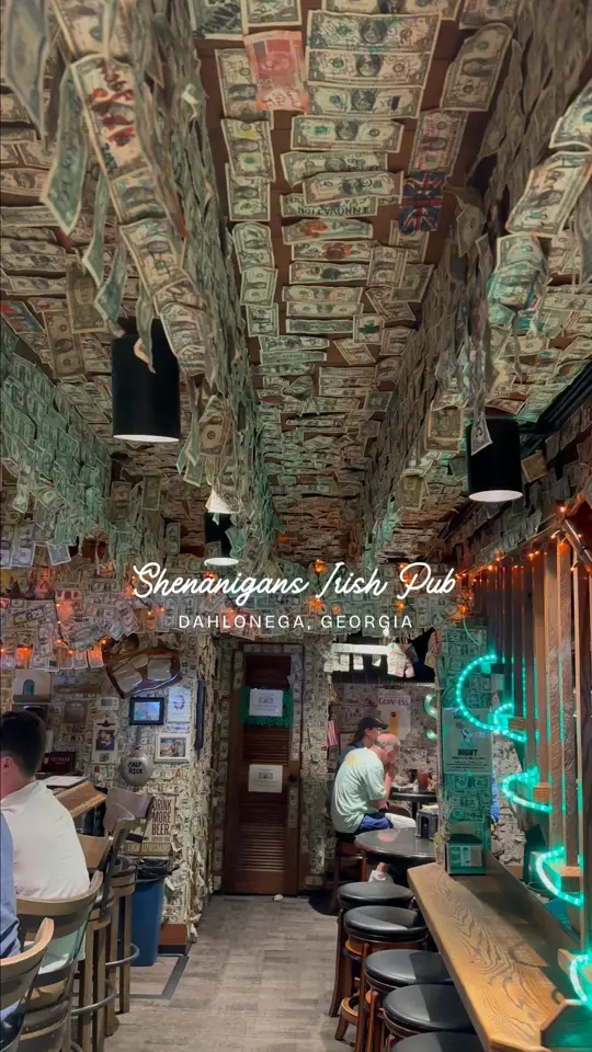 Shenanigans Irish Pub in Dahlonega showing live music, cold pints, delicious bites, video by Discover Dahlonega, Georgia on Facebook