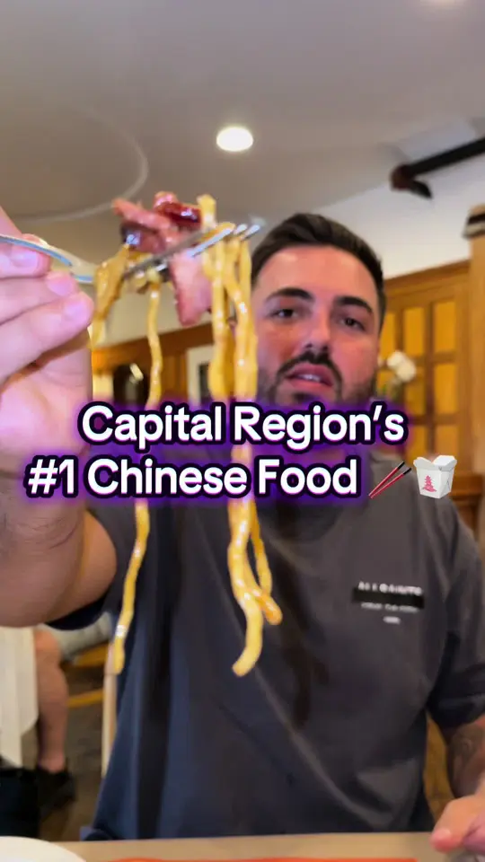 Shining Rainbow in Albany showing chinese food, restaurant review, video by domcreviews on TikTok