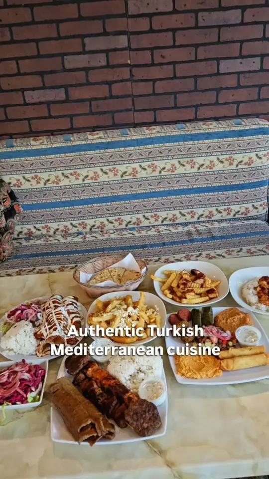 Shishkebab Restaurant in Evans showing review, visit, atmosphere, feta fries, mixed mezze platter, mixed kebabs, video by Dating CSRA on Facebook