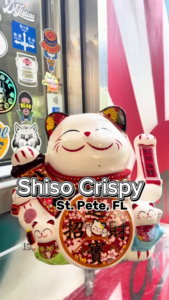 Shiso Crispy - Central Ave in St. Petersburg showing bang bang chicken dirty rice, short rib dirty rice, short rib bao, jackfruit bao, video by eatlocalflorida on TikTok
