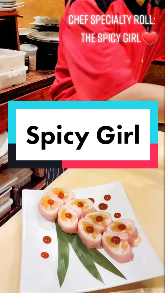 Shogun in Albany showing sushi, spicy tuna roll, video by chefarteche on TikTok