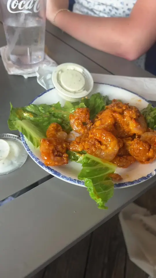 Shrimp Basket in Gulf Breeze showing restaurant visit, review, shrimp, fish, video by mbsmith4 on TikTok