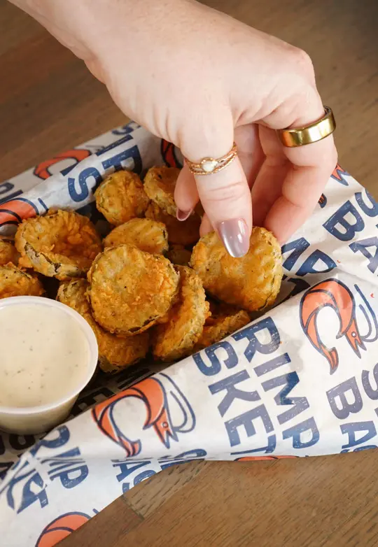 Shrimp Basket in Pensacola showing seafood, shrimp, starters, sharing plates, restaurant visit, video by shrimpbasket on TikTok