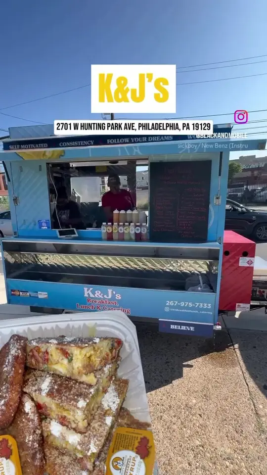 Shrimp Shack in Fort Myers showing food, stuffed pancake, shrimp and grits, video by blackandmobile on TikTok