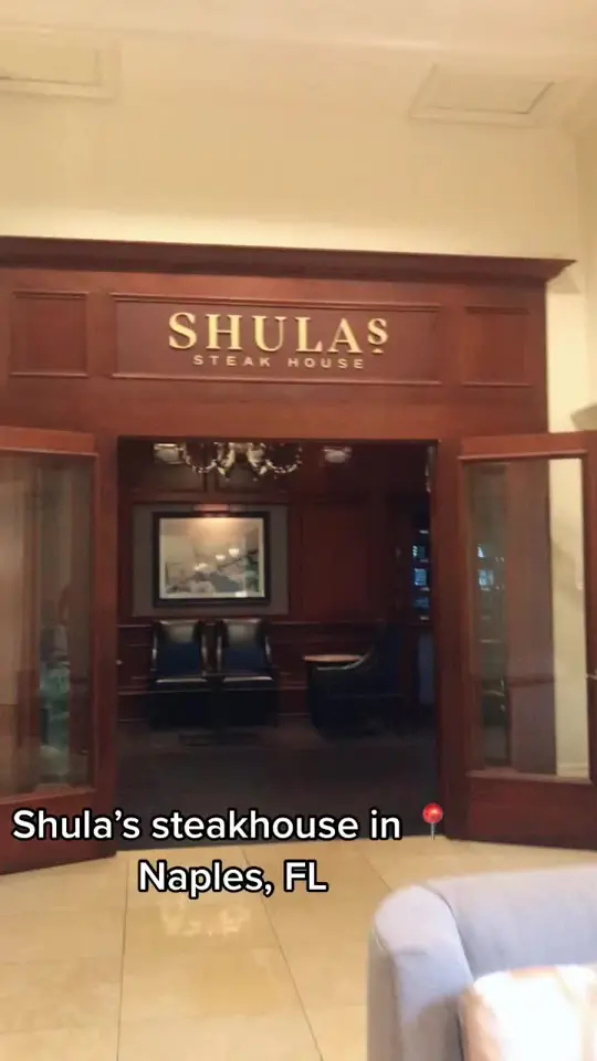 Shula's Steak House in Naples showing visit, atmosphere, fancy dining, video by christinainitalia on TikTok