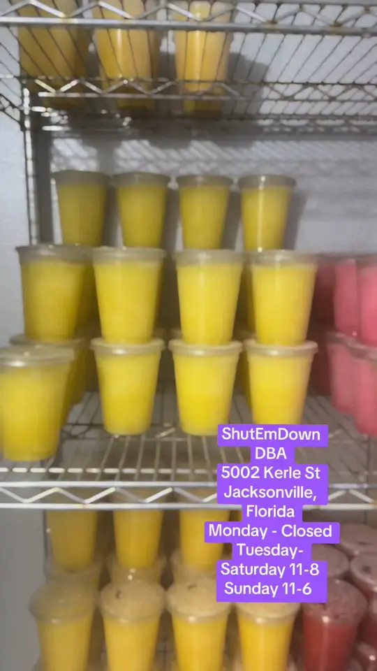 Shut Em Down Authentic Southern Restaurant in Jacksonville showing restaurant, fried chicken, ice, honey drippers, video by shutemdownkerlest904 on TikTok