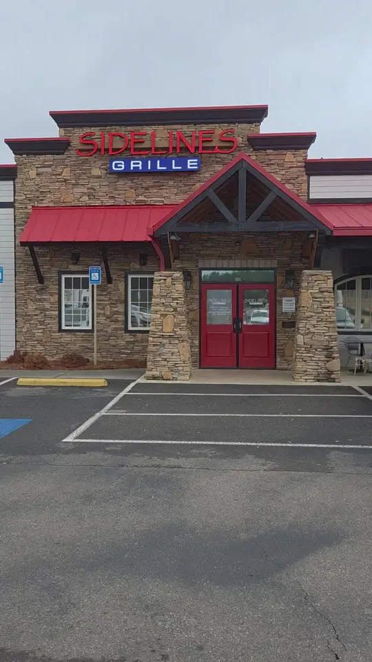 Sidelines Grille - Cartersville in Cartersville showing food, chicken salad melt, hot honey chicken, video by carolannei on TikTok