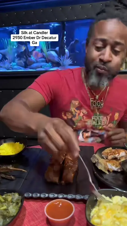 Silk At Candler in Decatur showing review, old school cooking, video by therealfoodstalker on TikTok