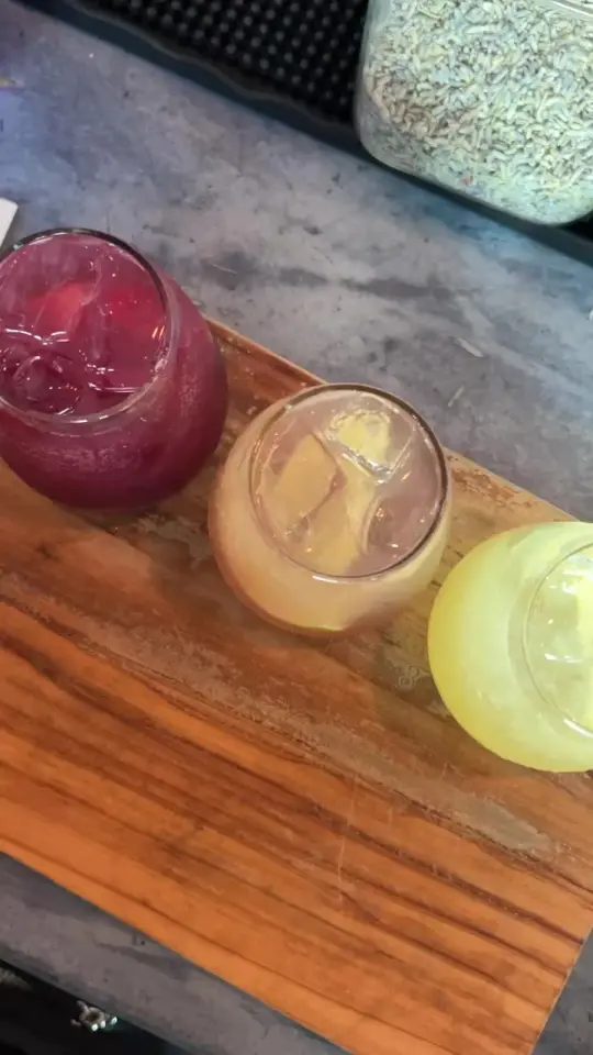 SILLA DEL TORO in Marietta showing drink, sangria flight, video by visitmariettaga on TikTok
