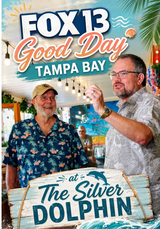 Silver Dolphin Restaurant in Hernando Beach showing review, visit, video by fladventurecoast on TikTok