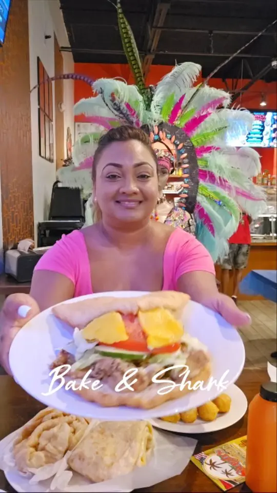 Singh's Roti Delight in Lauderdale Lakes showing roti, trinidad and tobago food, video by Trini cooking with Natasha on Facebook