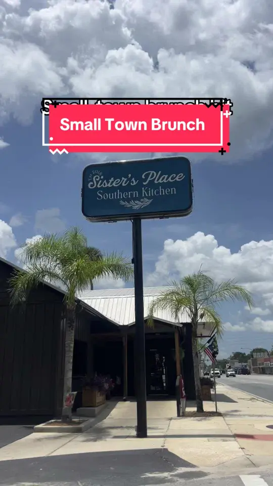 Sister's Place in Williston showing southern comfort brunch, small-town vibes, post-adventure meal, video by frantzwife on TikTok