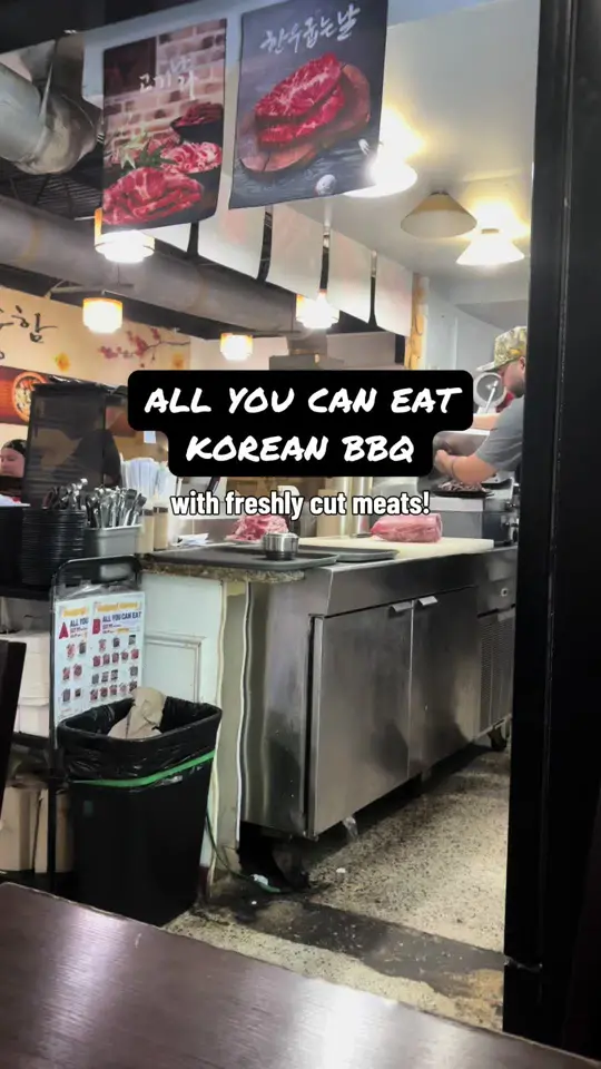  in Florida showing ayce korean bbq, freshly cut meats, salmon sushi, video by emmilyng_ on TikTok