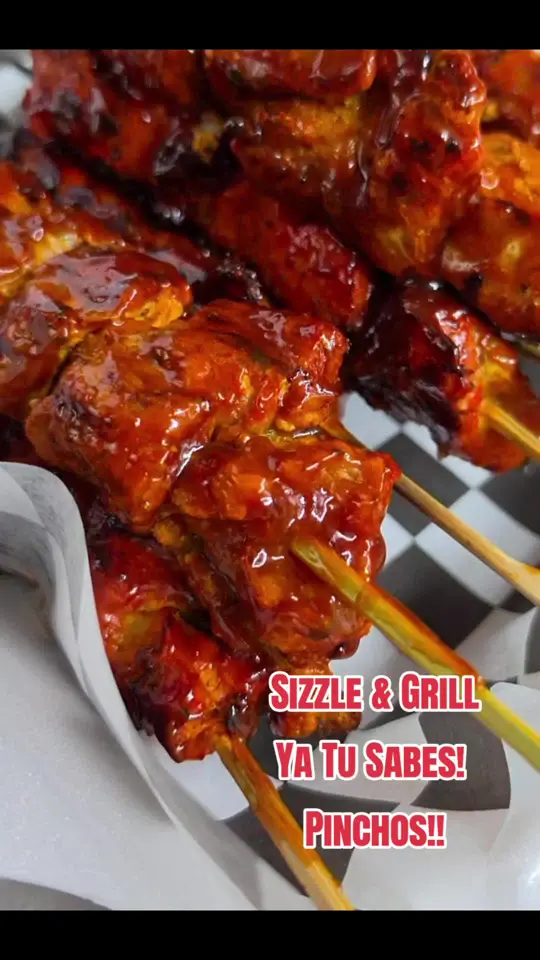  in Florida showing pinchos, food, video by sizzlegrill on TikTok