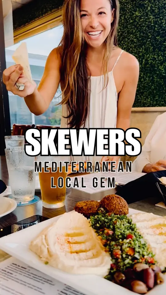Skewers Mediterranean Grille in Indialantic showing review, visit, atmosphere, video by Vibe & Dine on Facebook