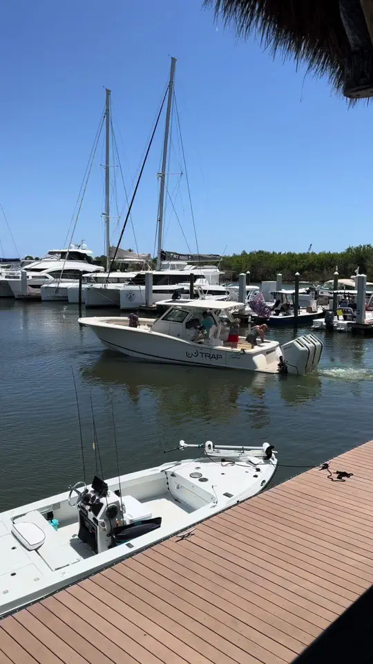 Skipper's Cove Bar & Grill in Fort Pierce showing atmosphere, visit, video by skipperscovetikibar on TikTok