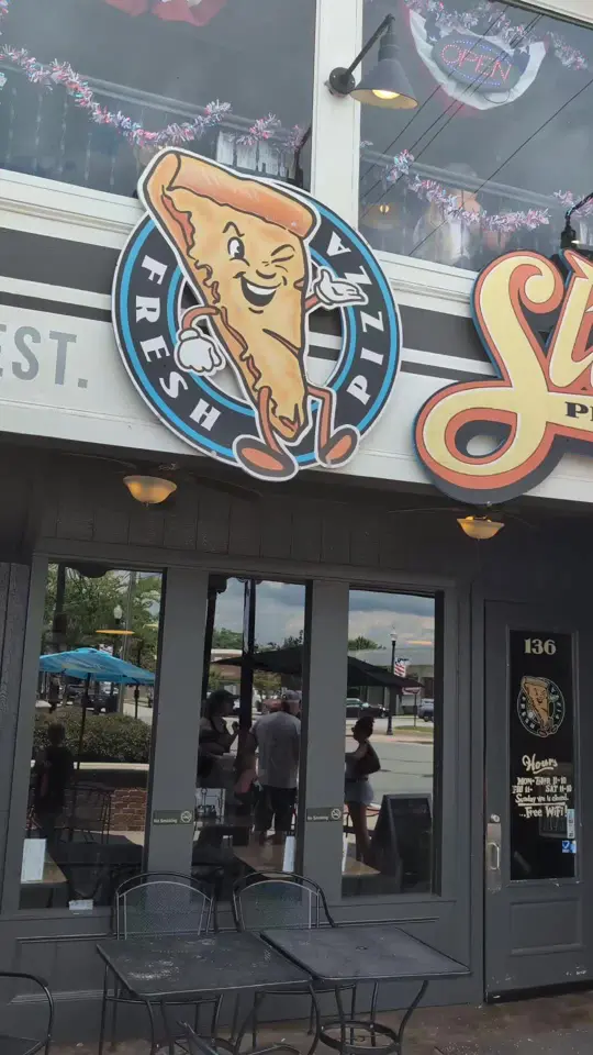 Slices Pizzeria Griffin in Griffin showing pizza, wings, video by adamwnelson on TikTok