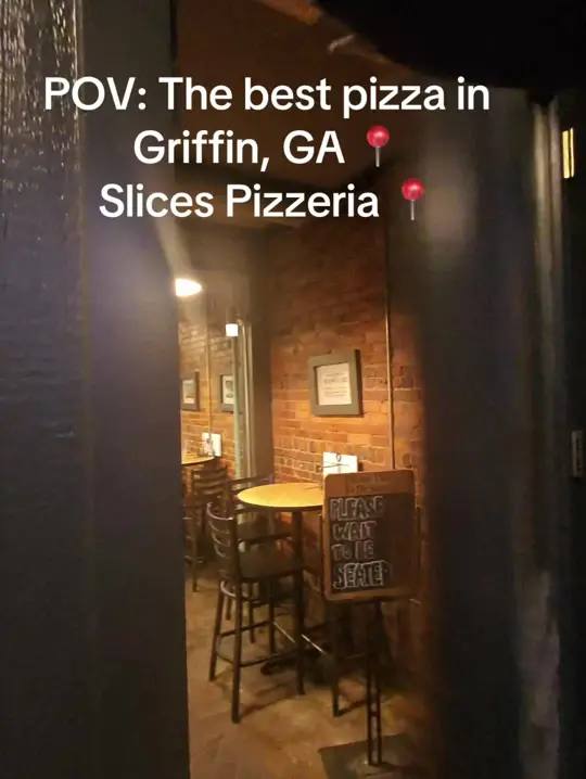 Slices Pizzeria Griffin in Griffin showing pizza, video by walkemdownstunner on TikTok