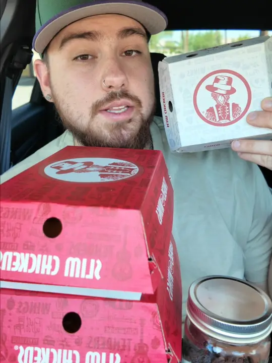 Slim Chickens in Kissimmee showing food review, fried chicken, video by orbeezy on TikTok