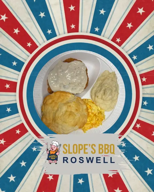 Slope's BBQ Roswell in Roswell showing restaurant, breakfast, video by Slopes BBQ of Roswell on Facebook