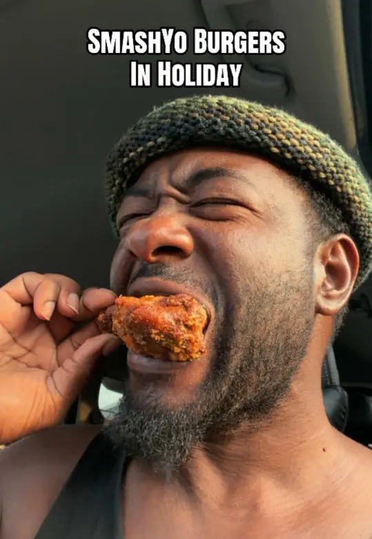 Smashyo Burgers in Holiday showing food review, lemon pepper wings, smash burger, video by rashaun.stacey on TikTok