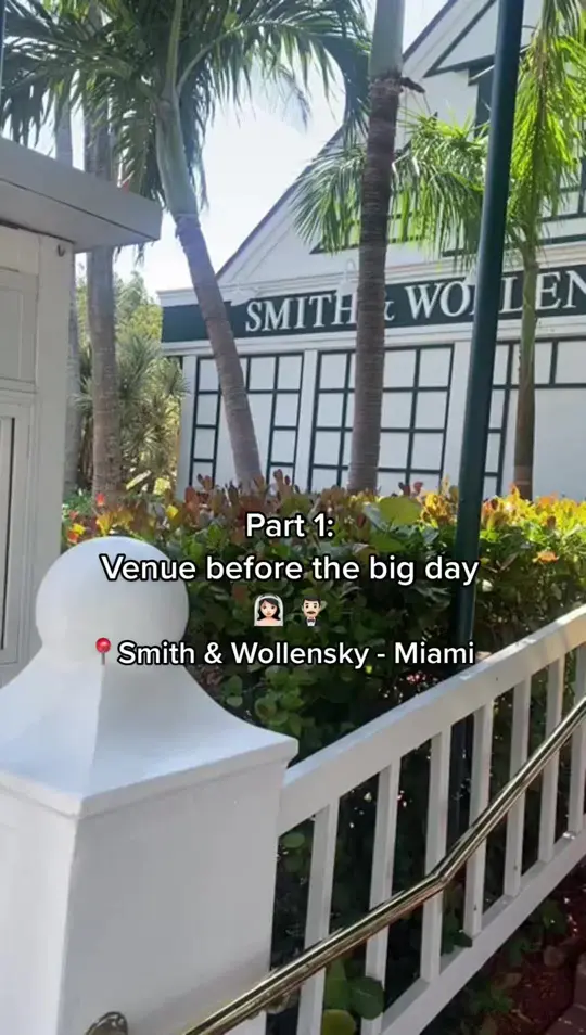Smith & Wollensky - Miami Beach in Miami Beach showing visit, atmosphere, wedding venue, video by twogardeniasbymary on TikTok