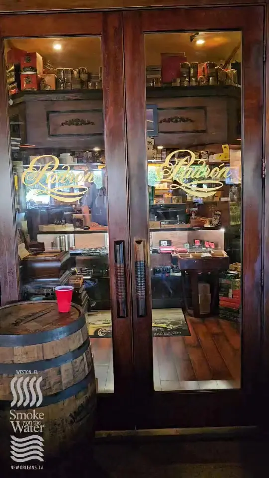  in Florida showing cigar, my father blue, video by Smoke On The Water Cigar Bar on Facebook