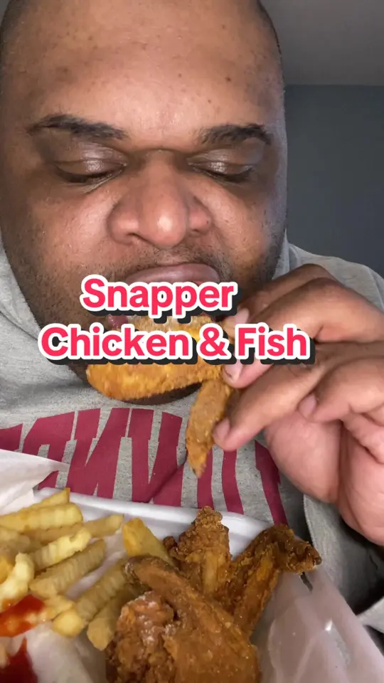 Snappers Fish & Chicken in Miami showing food review, crispy whole wings, chicken gizzard, video by john_loves_food on TikTok
