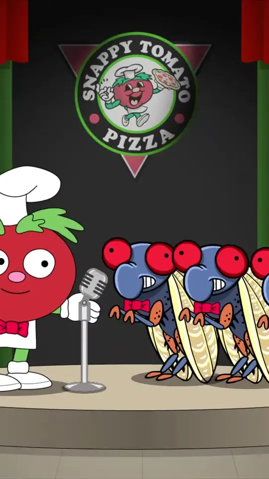 Snappy Tomato Pizza Co in Silver Springs showing pizza, cicada pizza, video by Snappy Tomato Pizza on Facebook