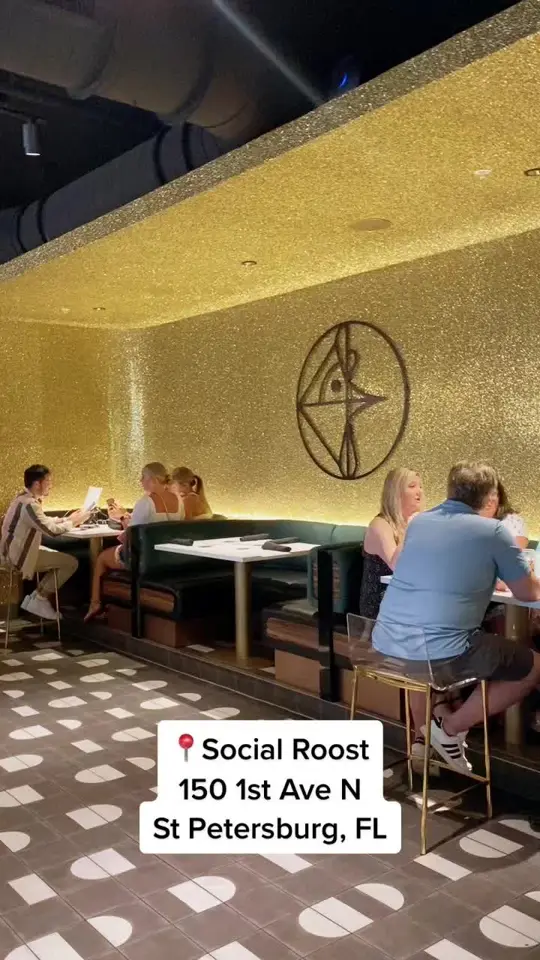 Social Roost in St. Petersburg showing food review, atmosphere, video by thetampabayguide on TikTok