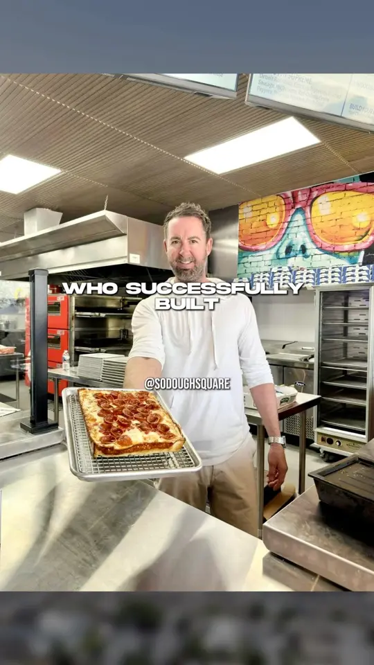Sodough Square in Orlando showing restaurant expansion, pizza, detroit-style pizza, video by Jared Jones on Facebook