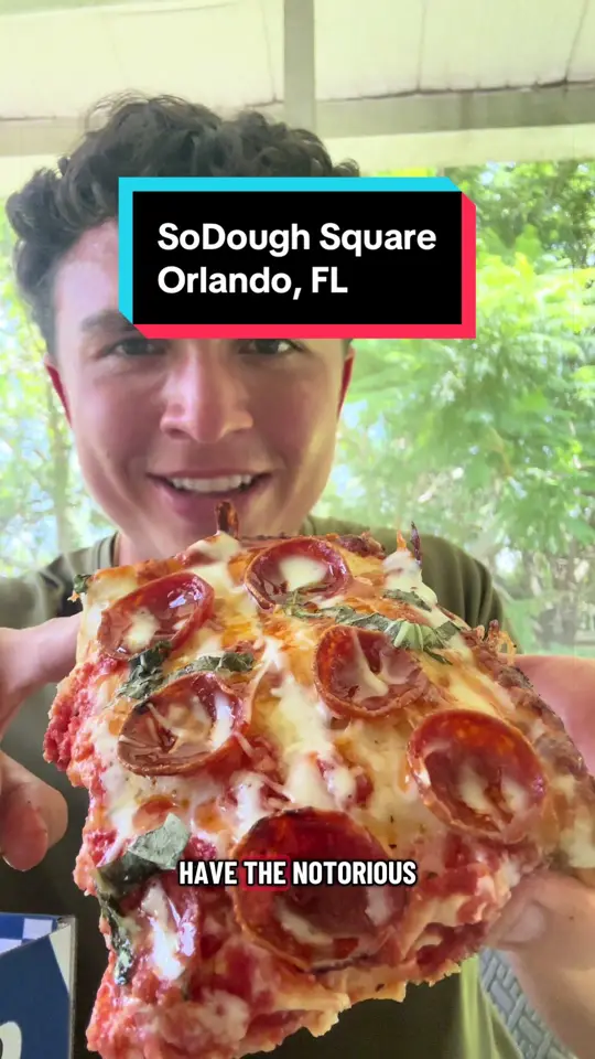 SoDough Square (Winter Park) in Winter Park showing pizza, sodough square pizza, video by dvane_ on TikTok