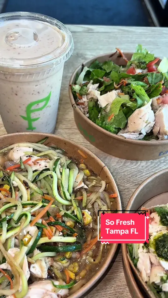 Sofresh in Tampa showing smoothies, wraps, bowls, video by ntashahall on TikTok