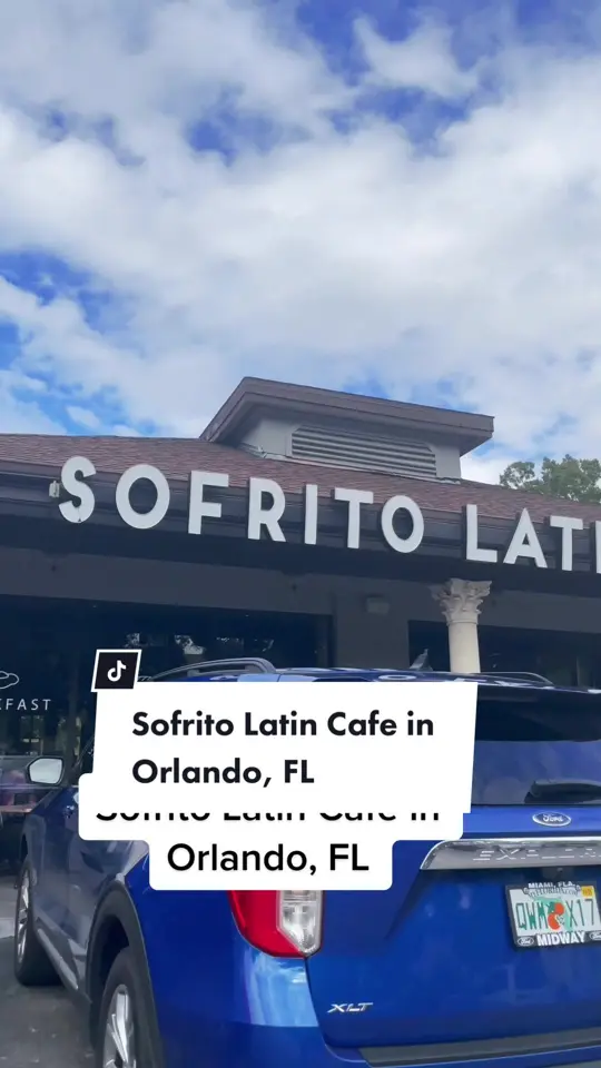 Sofrito Latin Cafe in Orlando showing restaurant, latin fusion cuisine, video by christinainitalia on TikTok