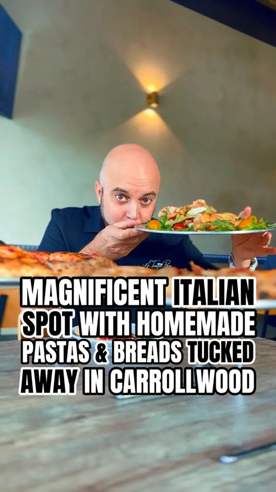  in Florida showing restaurant, homemade pastas, wood fired pizzas, tiramisu, tris di montanare, video by Tampa Bay is Awesome on Facebook