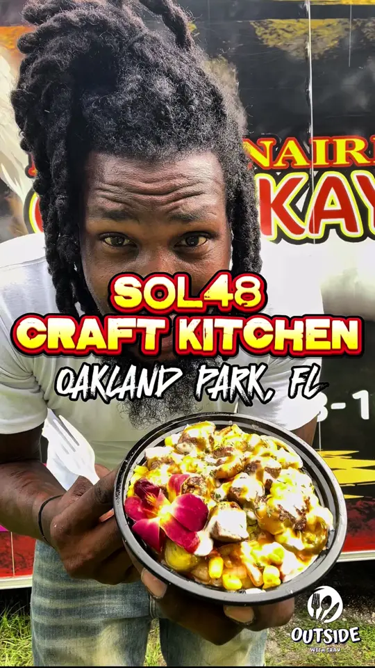  in Florida showing food, chicken, steak, meat, potatoes, waffles, video by outside_with_trav on TikTok
