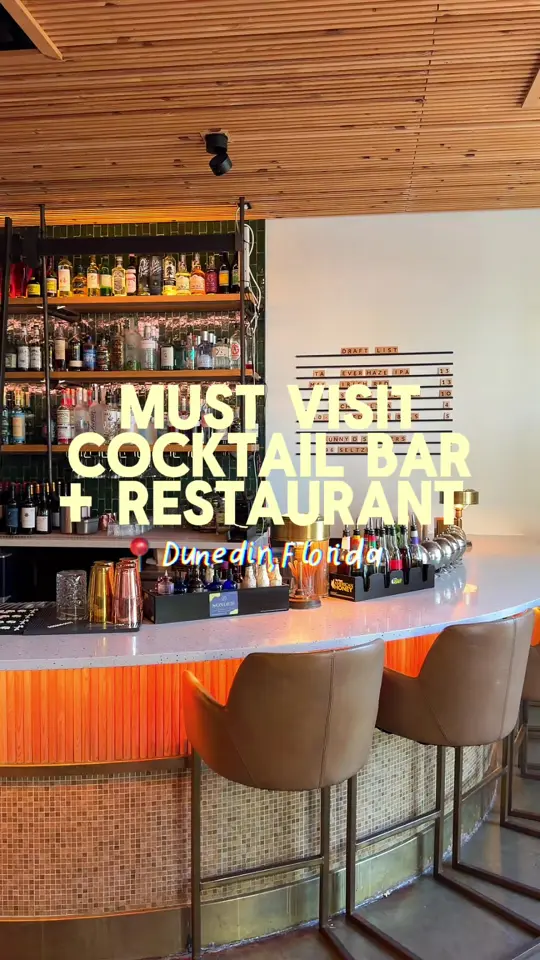 Sonder Social Club in Dunedin showing visit, review, yellowfin tuna, parmesan truffle popcorn, dunedin cuban, white truffle cauliflower pizza, mai tai, new york sour, passion fruit tamarind, video by guidedbydestiny on TikTok