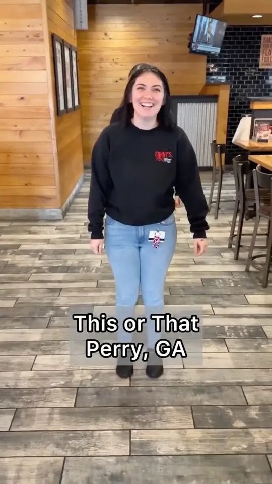Sonny's BBQ in Warner Robins showing team members, this or that, video by Sonny's BBQ on Facebook