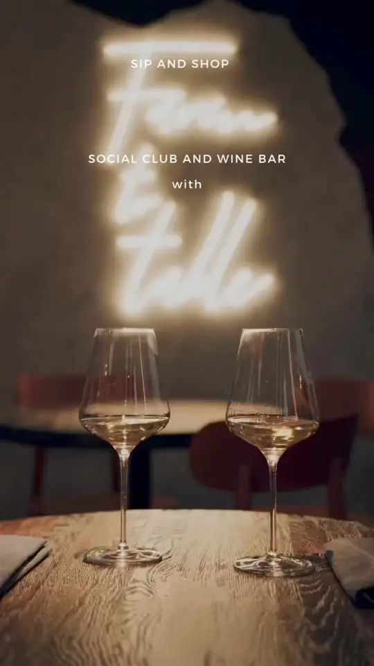 Soprano's Social Club & Wine Bar in Sarasota showing event, sip and shop, wine, custom trucker hat, video by Sopranos Social Club & Wine Bar on Facebook