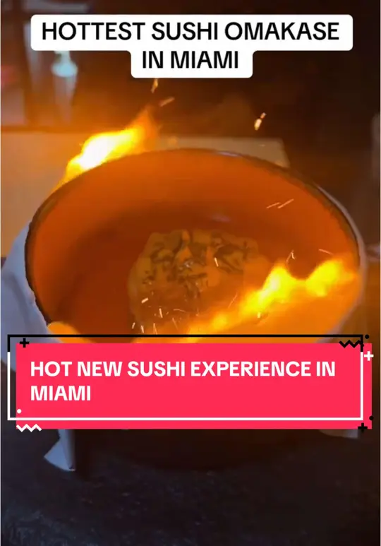 SORA by Hotel Collection in Miami showing sushi, omakase, video by mikeiseating on TikTok