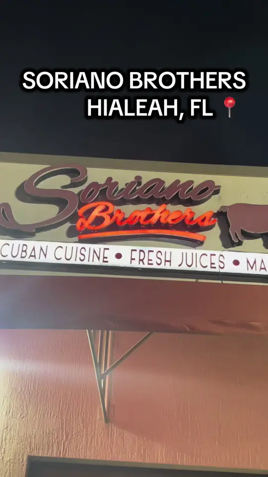 Soriano Brothers Cuban Cuisine in Palmetto Bay showing food, video by eatlivetravel on TikTok