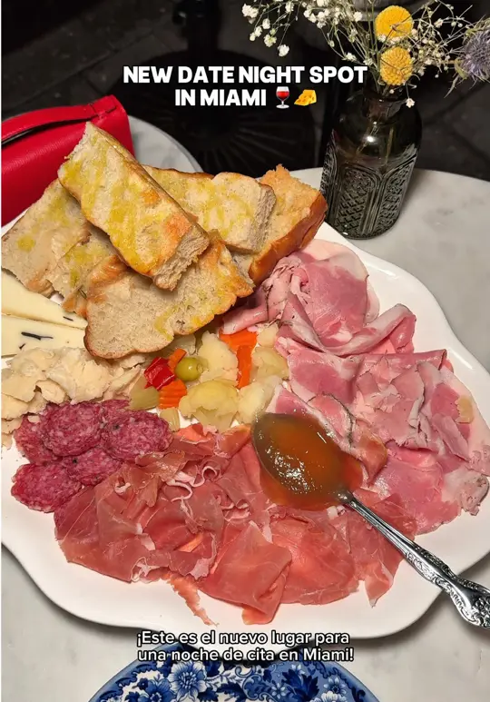 SottoVoce in Miami showing review, visit, cheese boards, wine, video by gabrielaromeros on TikTok