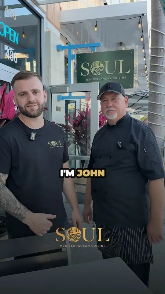 Soul Mediterranean Cuisine in Clearwater Beach showing restaurant visit, family-owned business, video by Soul Mediterranean Cuisine on Facebook