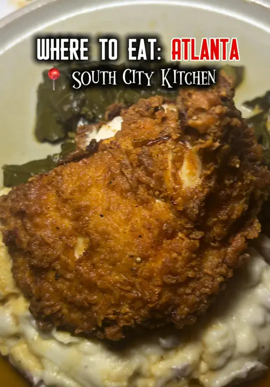 South City Kitchen Buckhead in Atlanta showing review, visit, video by keiatheplug on TikTok