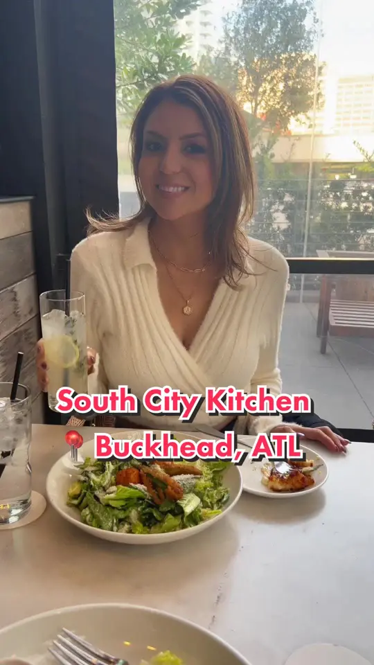 South City Kitchen Buckhead in Atlanta showing sophisticated southern fare, brunch, lunch, dinner, video by missjessicamarie4 on TikTok