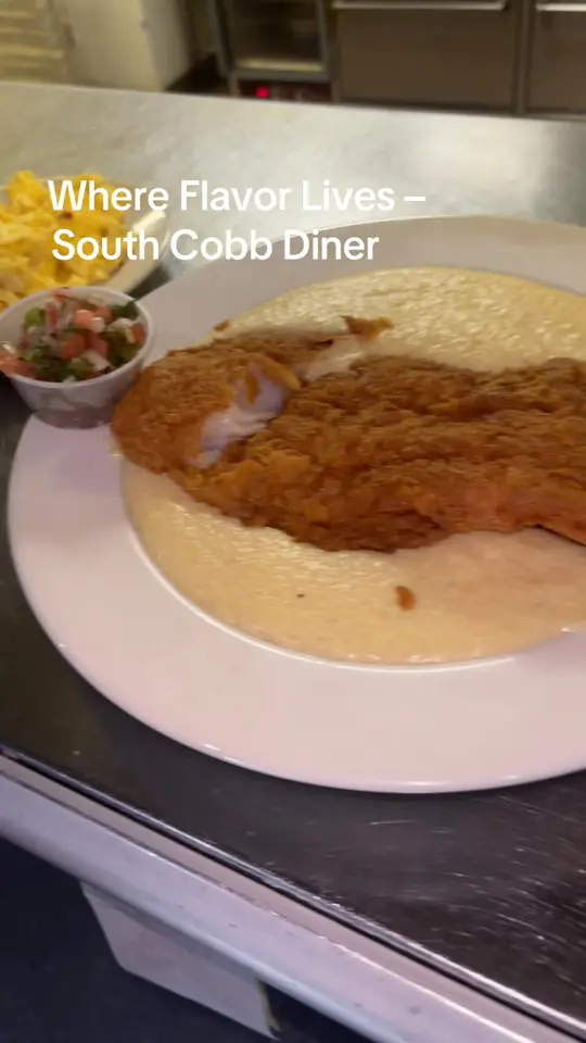 South Cobb Diner in Austell showing restaurant, food, video by south.cobb.diner on TikTok
