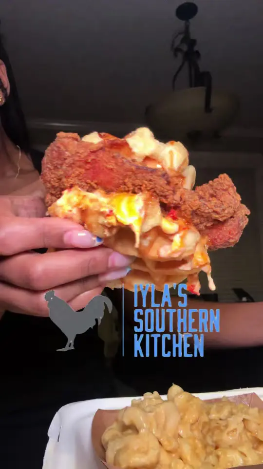 Southern Bistro in Sandy Springs showing restaurant visit, hush puppies, meal review, video by _thejasmineedit on TikTok