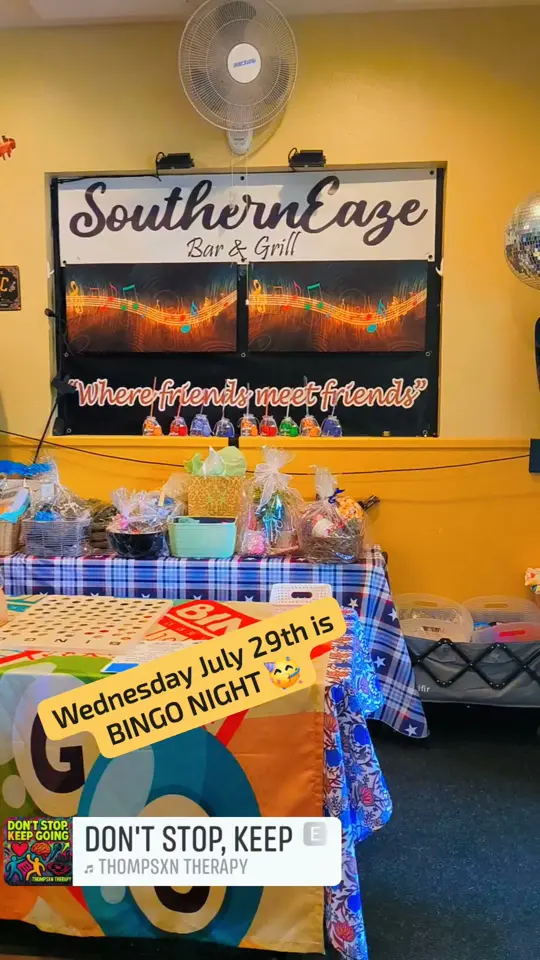 SouthernEaze Bar and Grill in Lutz showing bingo night, atmosphere, visit, video by Francois DiamondLissette Johnson on Facebook