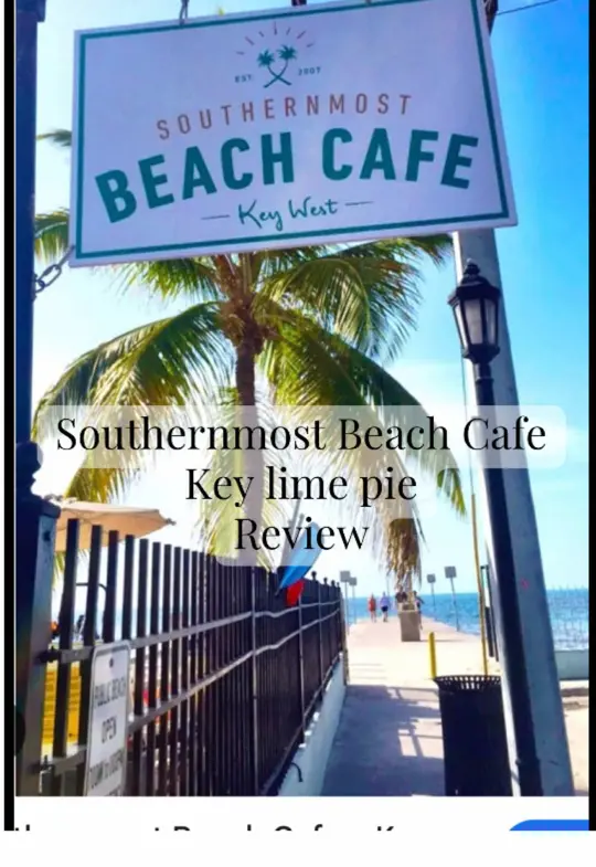 Southernmost Beach Café in Key West showing review, key lime pie, video by ashley_breland_ on TikTok