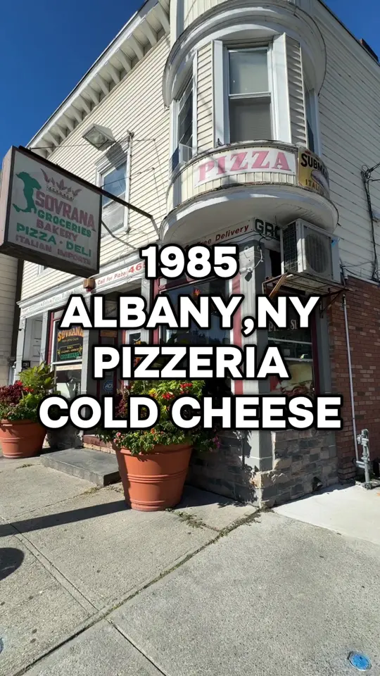 Sovrana Grocery Bakery & Deli in Albany showing pizza, sovran pizza, video by mistertasty on TikTok